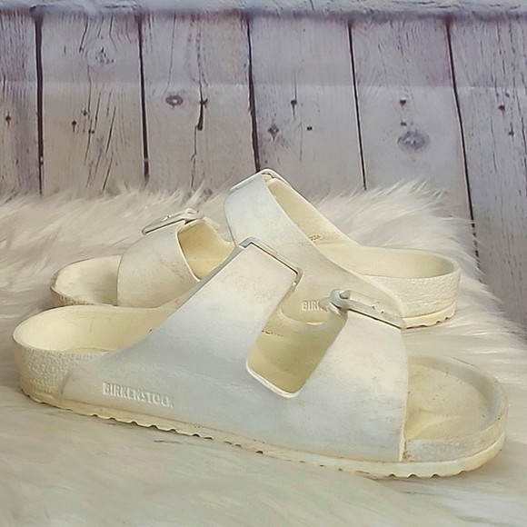 Birkenstock Arizona White Eva Foam Strappy Sandals Youth Size 33 US Size 2-2.5 - Picture 13 of 17